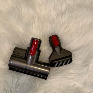 NEW - Dyson Attachments Lot - Stiff Bristle Brush and Mini Motorized Attachment